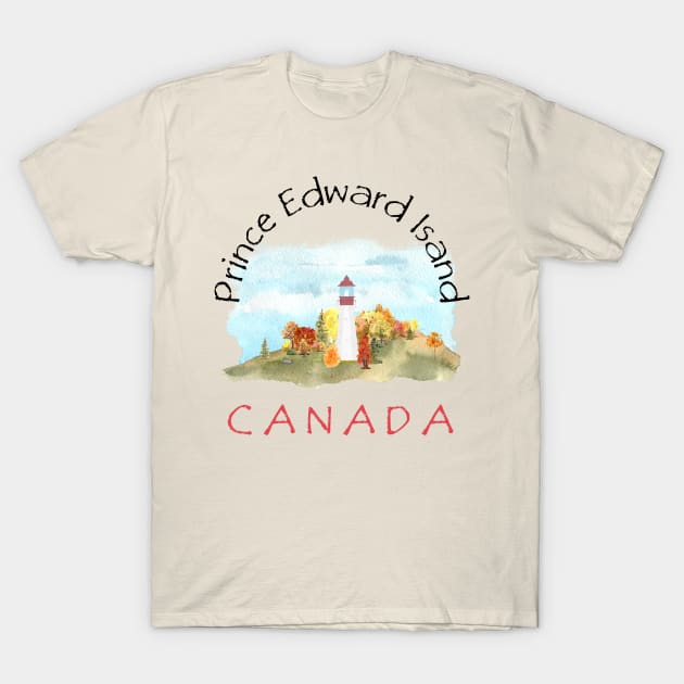 Prince Edward Island Autumn Colors By The Sea T-Shirt by JT Hooper Designs